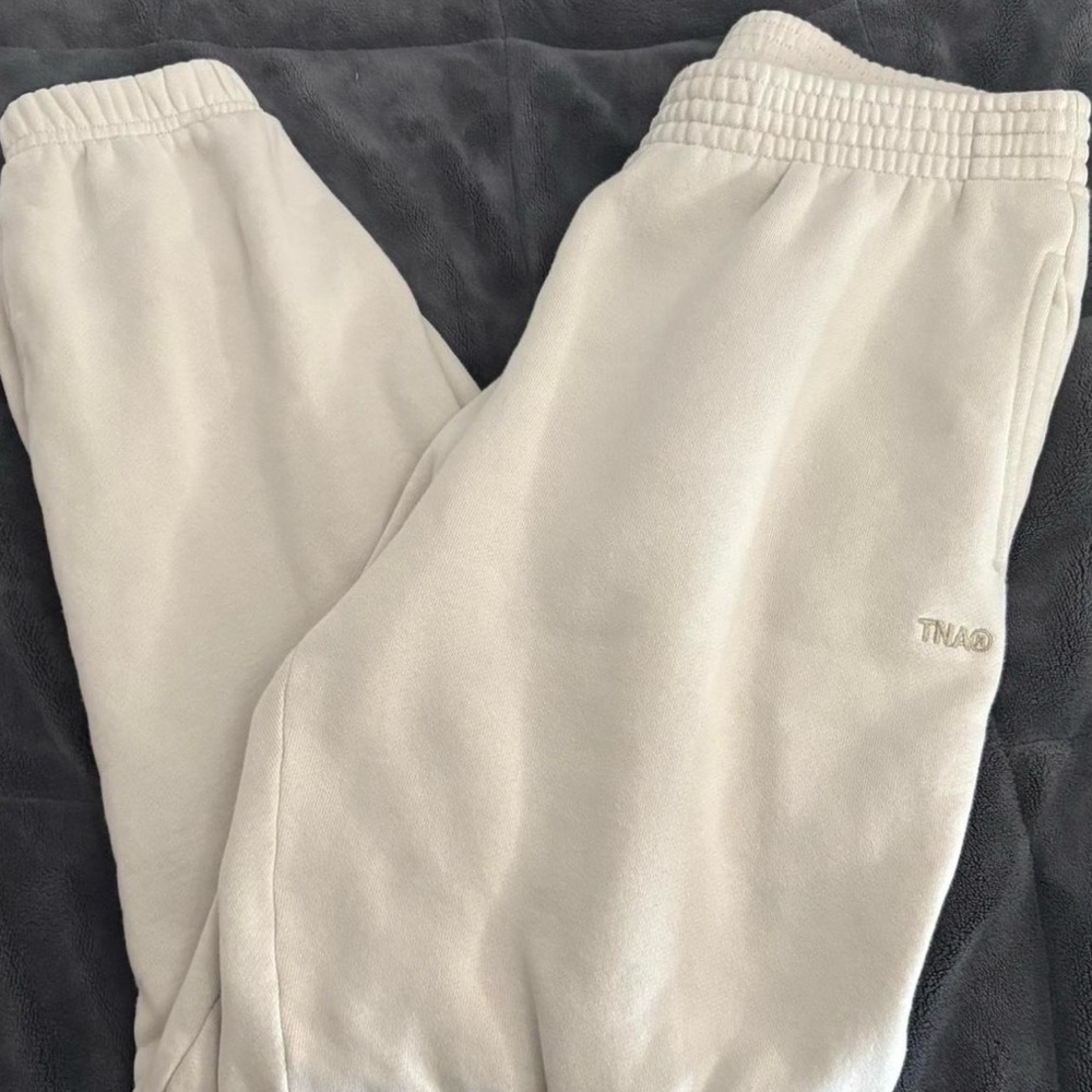 TNA Aritzia Off-White Joggers